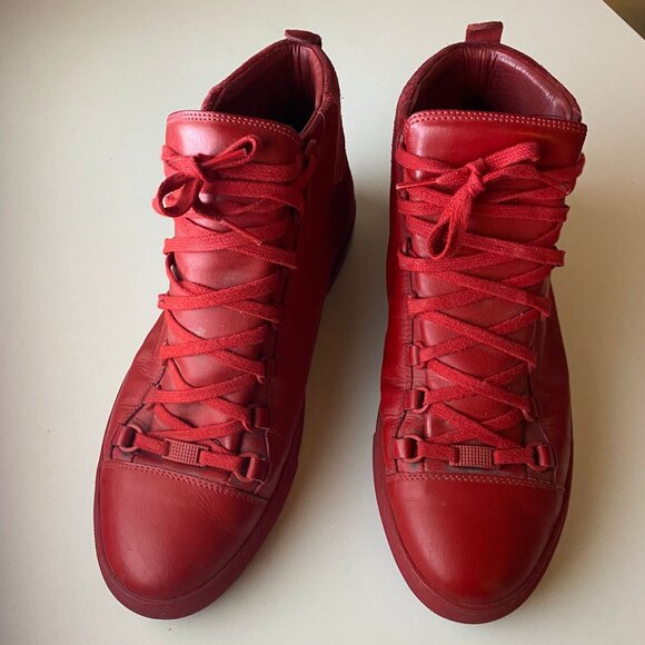 Balenciaga Other - Balenciaga Red Arena High Tops Men’s Size 11 (EU 44) –Authentic, Great Condition